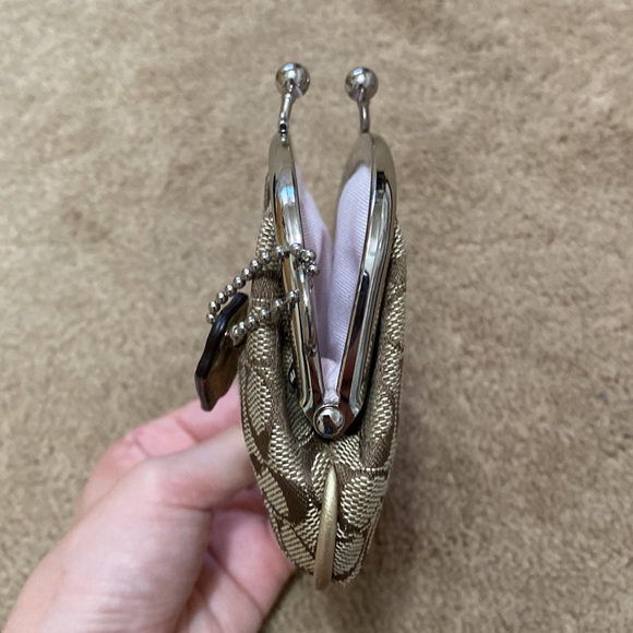 Coach Vintage Y2K Classic Canvas Logo Coin Purse Wallet - Picture 9 of 11